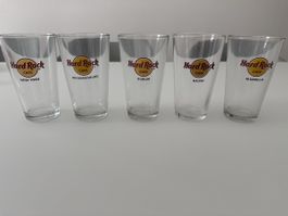 Hard Rock grosse Trinkgläser 5 Stk.