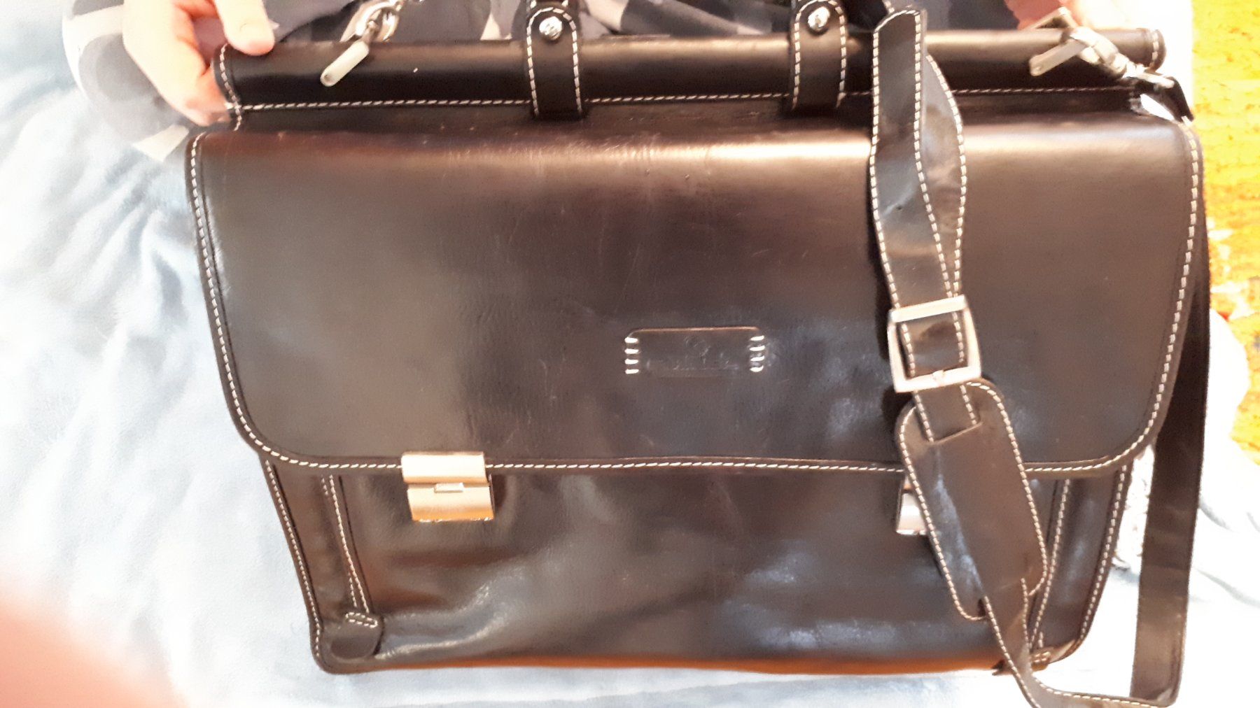 Koffer & Taschen: Herren Leder Tasche – Gebraucht aus Mülligen von PB59 1