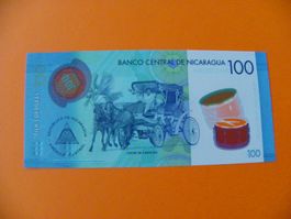Nicaragua 100 Córdobas 2021, P-212, Banknote Polymer, Unc