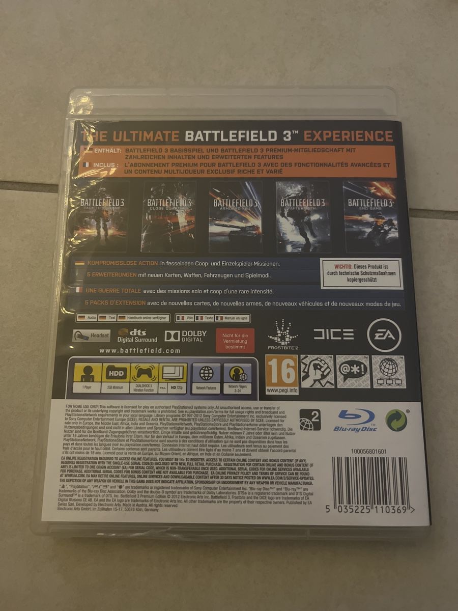 Sony Giochi: Battlefield 3 Premium Edition für PS3 – Usato da Suhr venduto da SchnapperCH 1