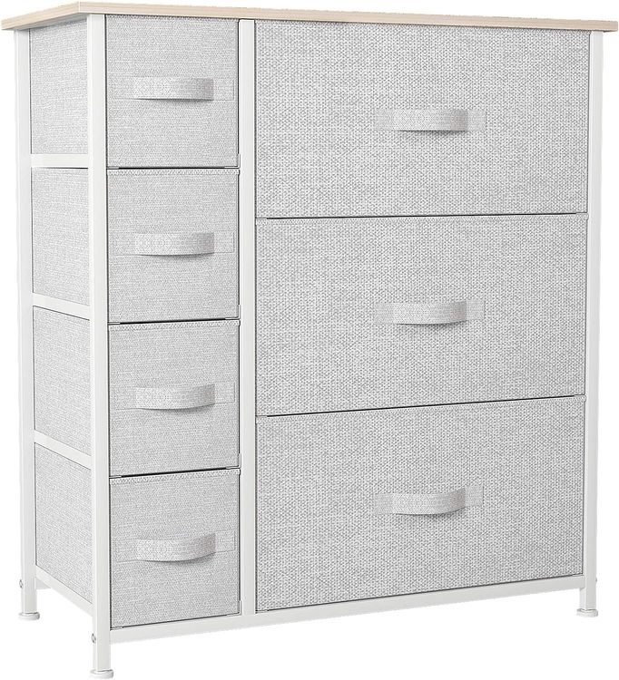 Homgoday Apothekerschrank Mit 4 Schubladen - Betongrau 30x41x144,5cm