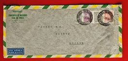BRASILIEN FLUGPOST FIRMA ELNA DO BRASIL TAVARO GENEVE 1948