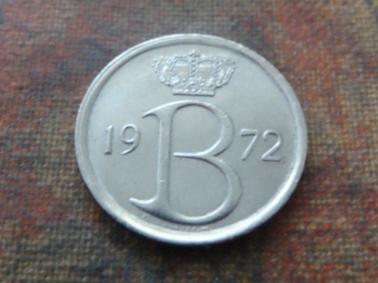 Alle Münzen: BELGIQUE  25  Centimes  1972 – Gebraucht aus Romanel-sur-Lausanne von Swift13