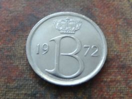 BELGIQUE  25  Centimes  1972