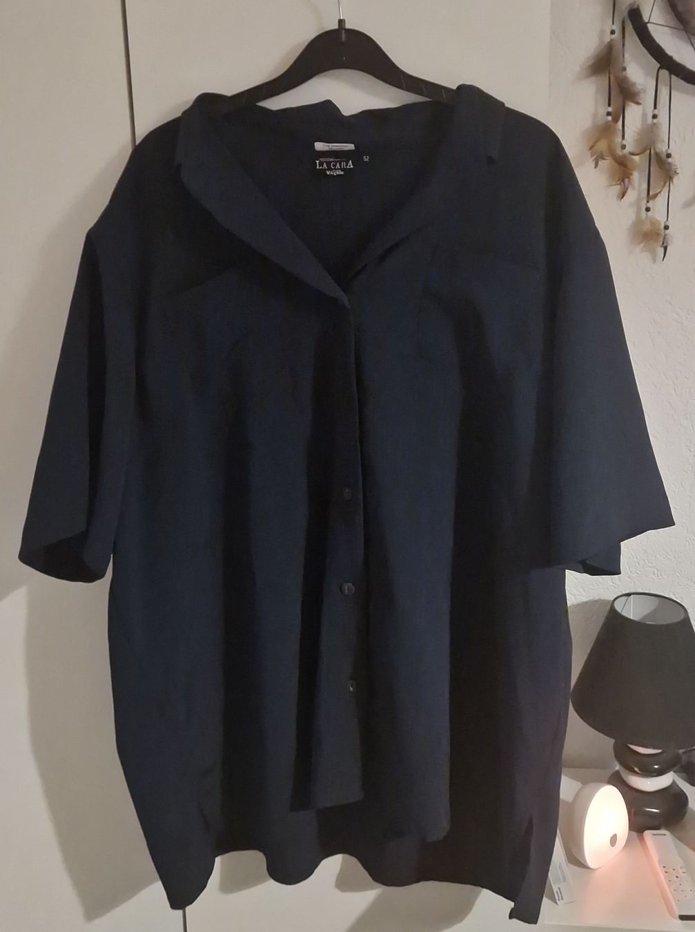 Camicette: Chemise bleu marine taille 52 – Usato da Reconvilier venduto da mulan22