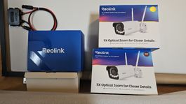 3 x 4K Wi-Fi Reolink Camera - like new