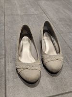 Elegante Keilpumps Gr. 37 Wildlederoptik Graceland