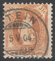 Stehende Helvetia No 72 E Stein ab fr. 1.-