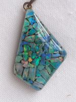 Echter OPAL Anhänger mit Sterling Silber Oese