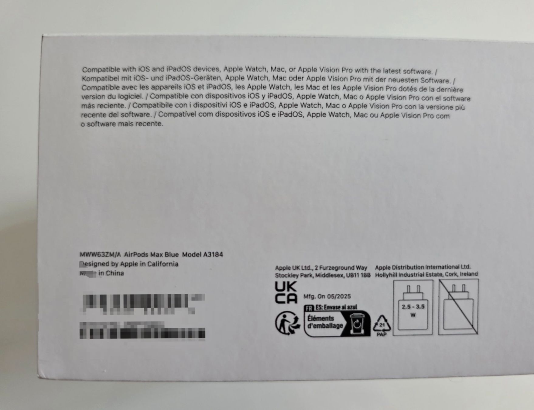 Apple Cuffie: Apple AirPods Max blue USB-C mit Smart Case / Restgarantie – Nuovo (secondo la descrizione) da Münchenstein venduto da kittybox 7