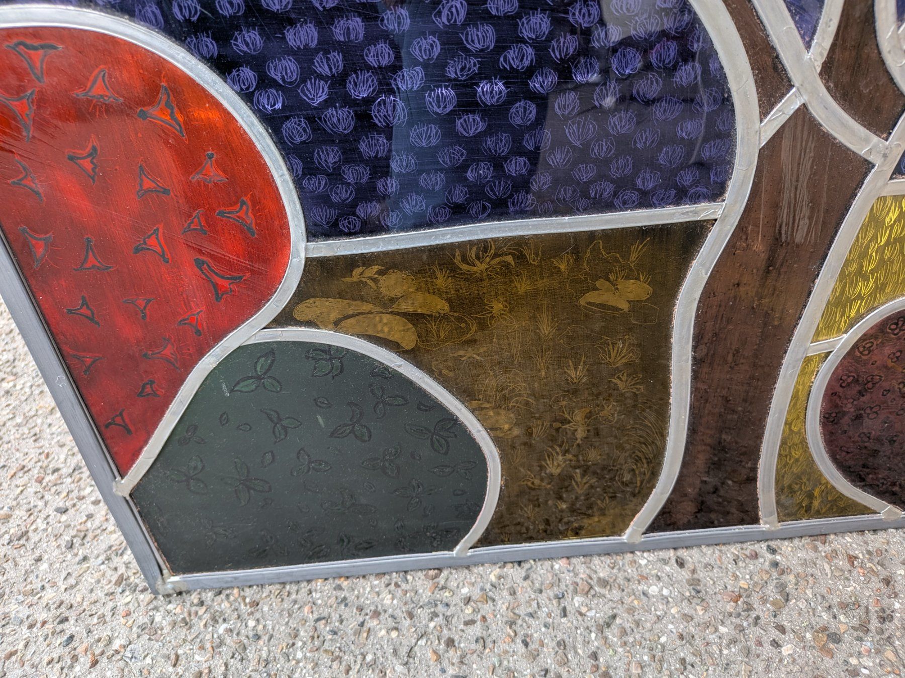Dipinti: Bleiglasfenster , Glasbild – Usato da Emmen venduto da Brockofsky 2