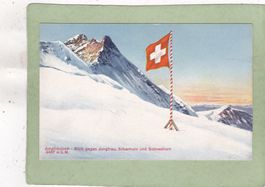 Jungfraujoch Blick gegen Jungfrau Silberhorn und Schneehorn