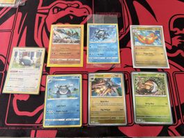 Lot de 7 cartes Pokémon divers modèles bon état