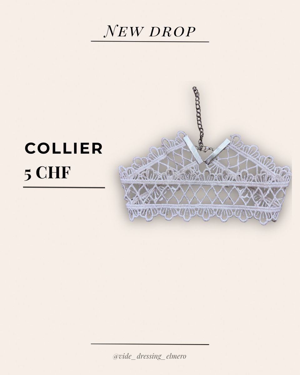 Catenine: Collier blanc en dentelle délicate – Nuovo (secondo la descrizione) da Massonnens venduto da Rebelle88