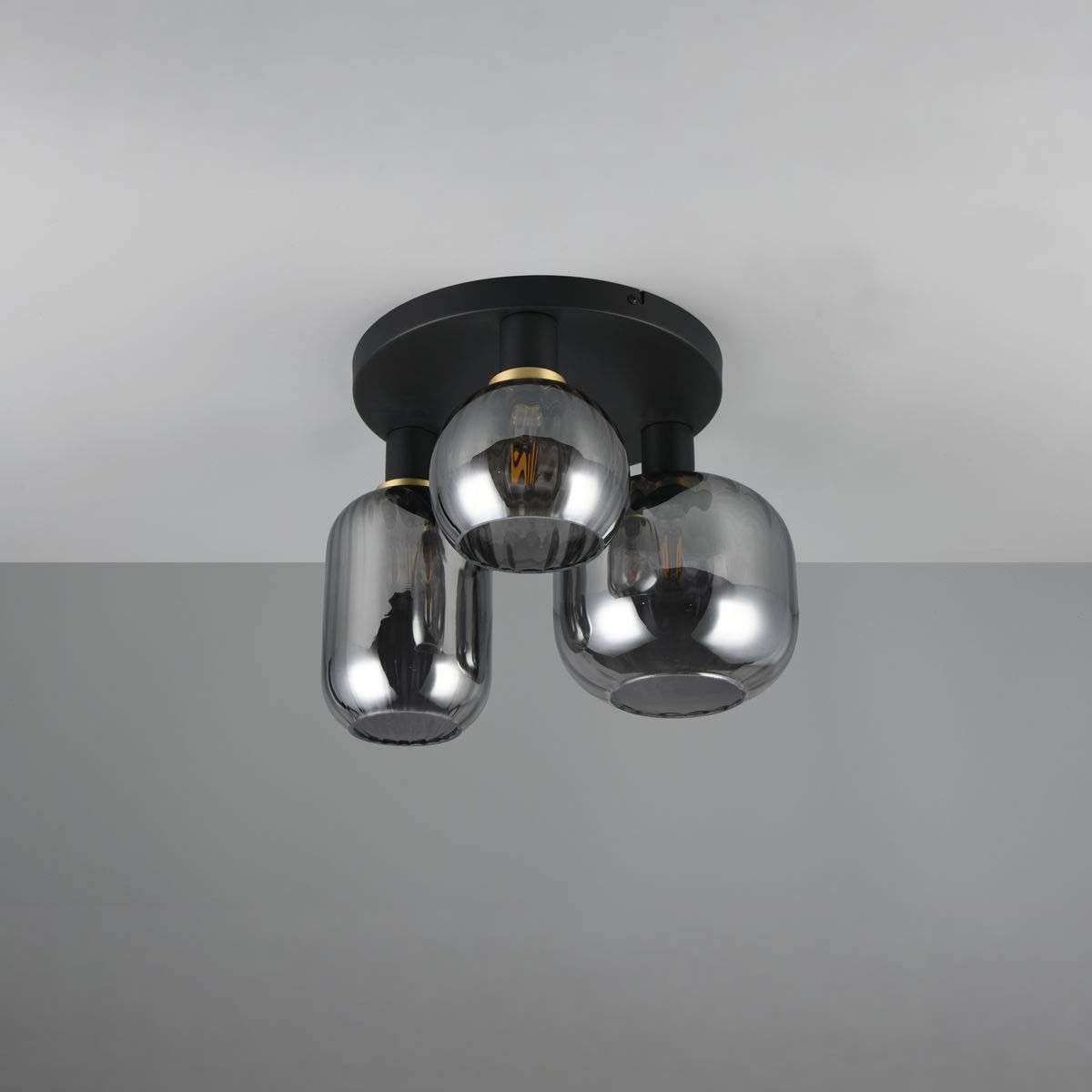 Lampadari & plafoniere: Deckenleuchte, Schwarz, Chrom, 29 cm Ø – Nuovo (secondo la descrizione) da Kreuzlingen venduto da Smart-Light 3