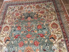 HEREKE SEIDENTEPPICH TÜRKEI TOP ZUSTAND SEHR FEIN. 140x100cm