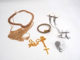 Modeschmuck Set Ohrenringe, Halsketten, Armband (26081013PL)