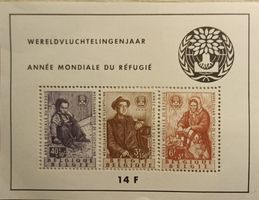 Sellos Bélgica, 1960  World Refugee Year, souvenir
