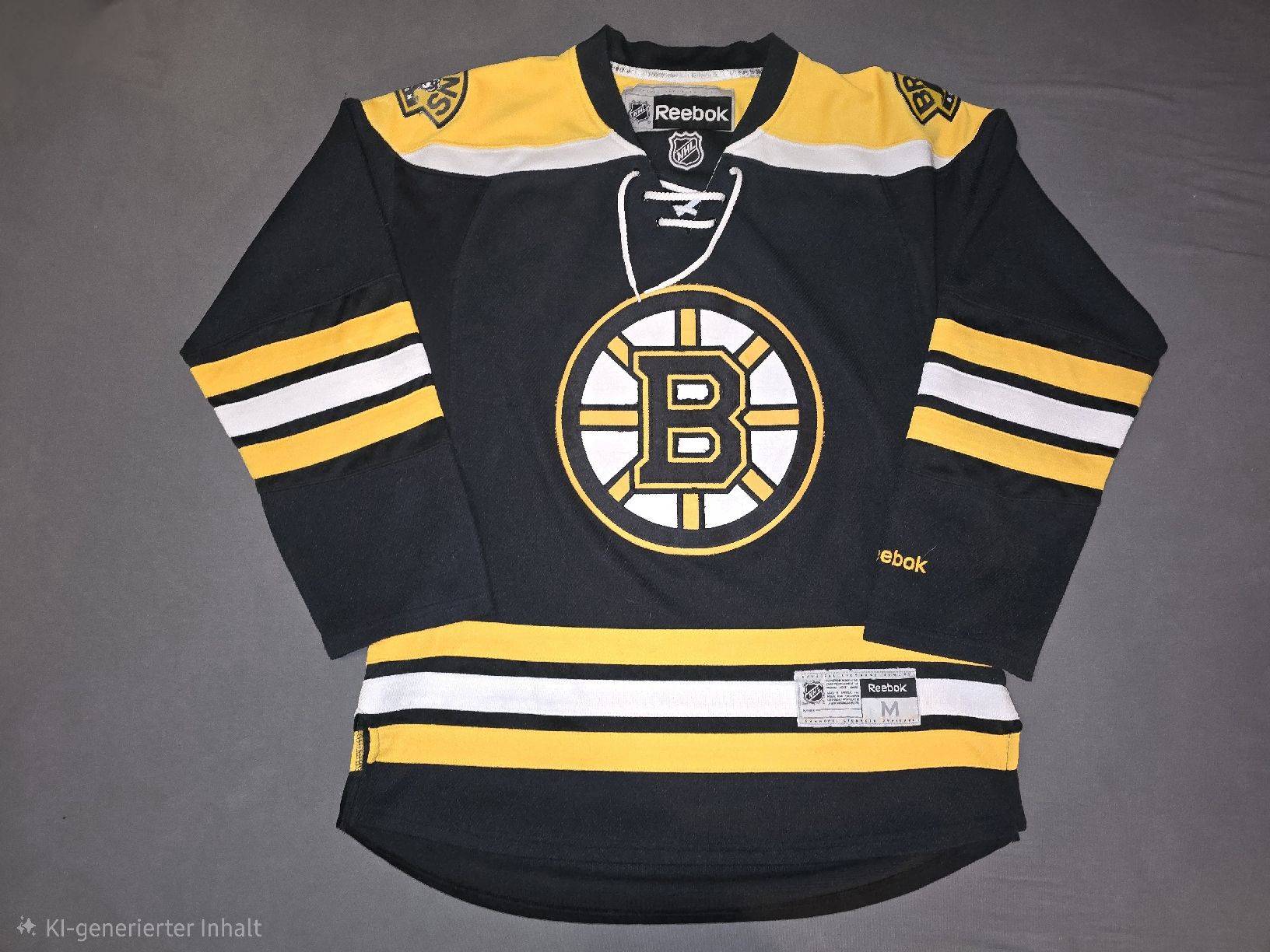 Reebok Canottiere & Pantaloni: Boston Bruins Jersey – Usato da Reigoldswil venduto da stonie73