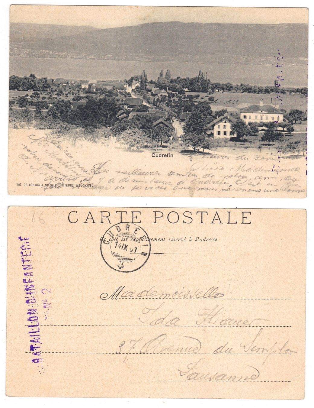 Cartoline postali: Cudrefin – Usato da La Tour-de-Peilz venduto da amjust