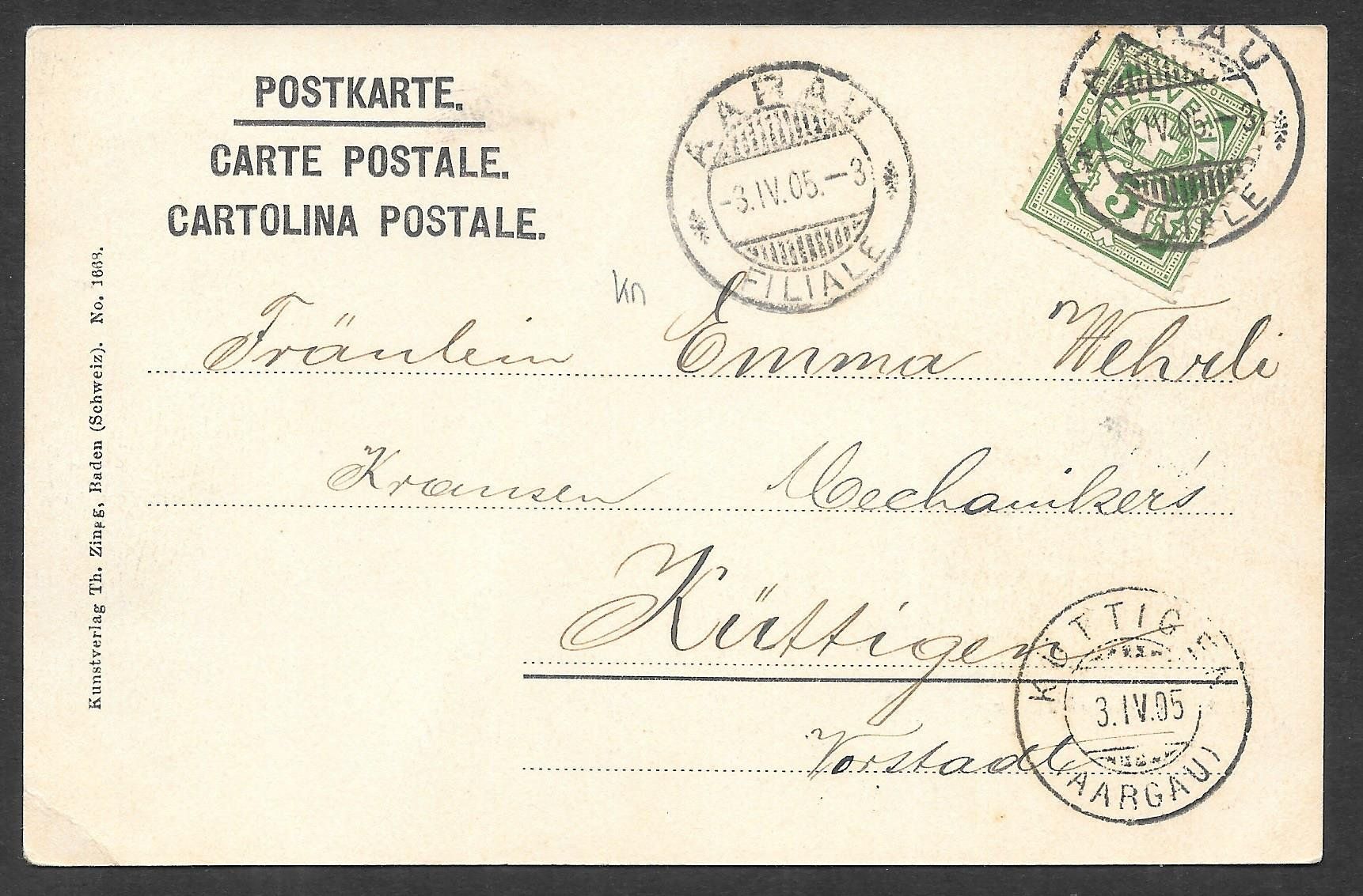 Cartoline postali: Aarau Bahnhofstrasse mit Strassenbahn / Tram – Usato da Olten venduto da clotaldi 1