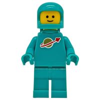 LEGO Classic Space Minifigur Astronaut Türkis idea227  Neu