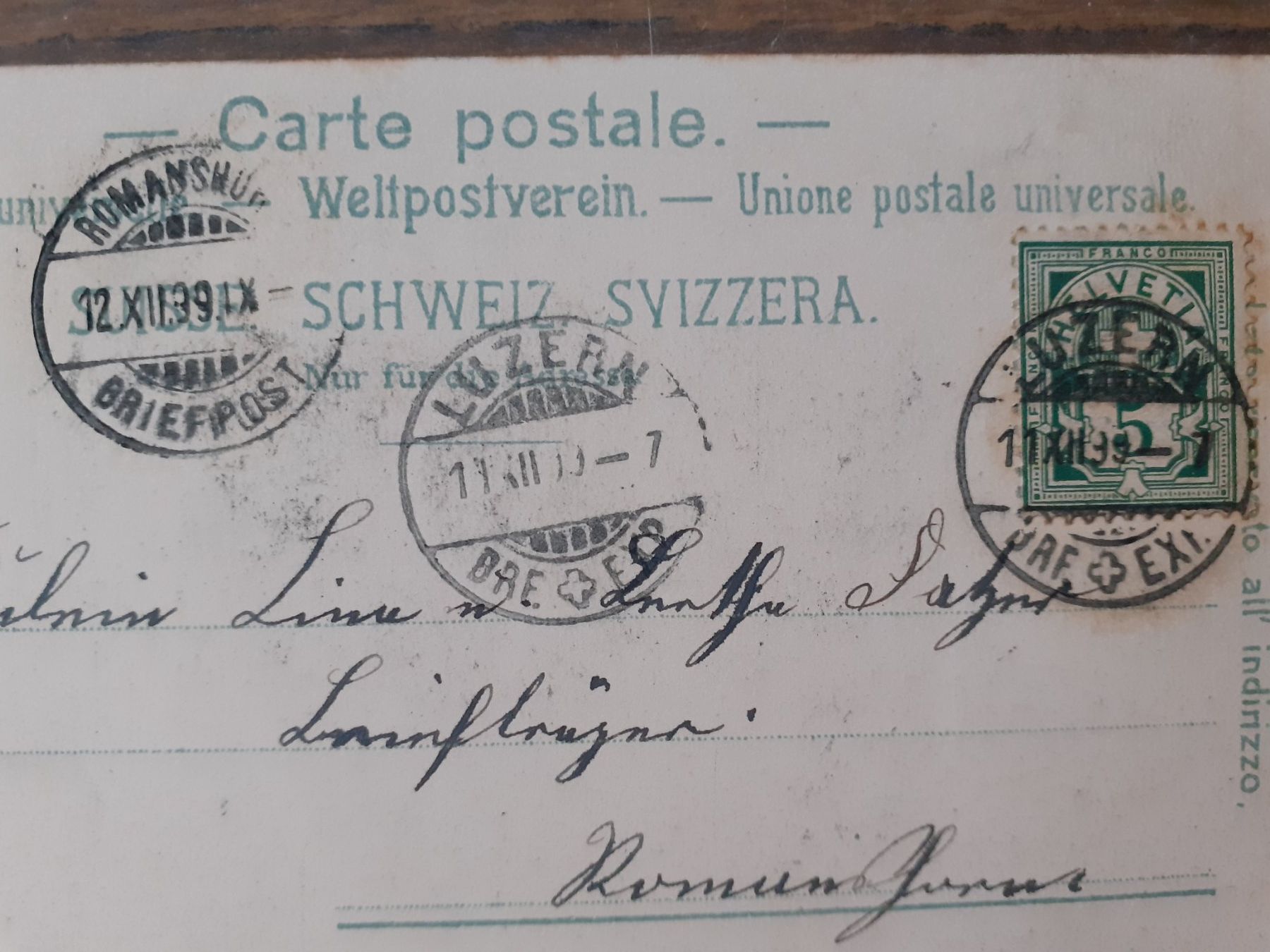 Cartoline postali: Ansichtskarte Milchkarren 1899 – Usato da Mörschwil venduto da aik_x8mc 1