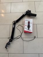Mikrofon HyperX Quadcast S mit Mikrofonarm RØDE PSA 1+