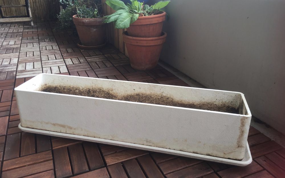 3 Blumenkästen mit Untersatz 80cm Eternit Kaufen auf Ricardo