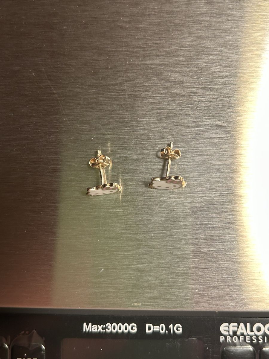 Orecchini pendenti & Orecchini a lobo: Hello Kitty Ohrstecker gold 585 – Nuovo (secondo la descrizione) da Wohlen b. Bern venduto da Honeypie 1