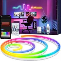 LED Neon Lichtband 3m IP65 USB 5V mit App & Fernbed
