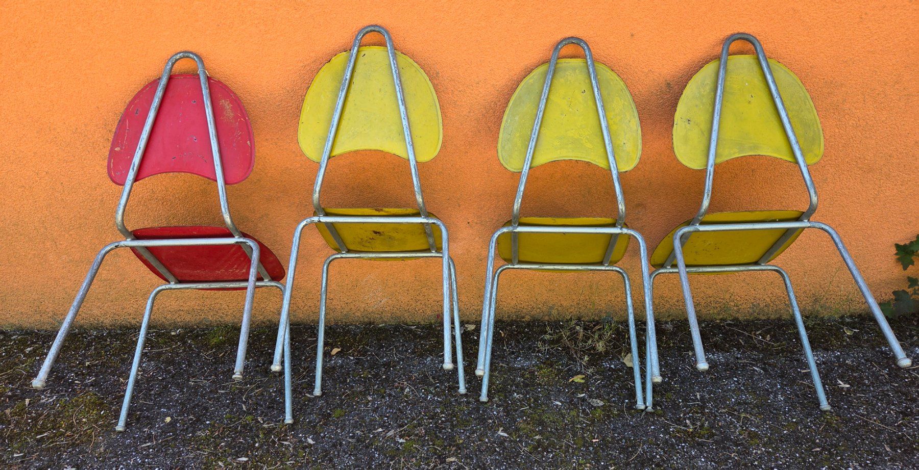 Sedie: 4 Gartenstühle Weba Einigen-Spiez – Usato da Laufen venduto da dixiemen 8