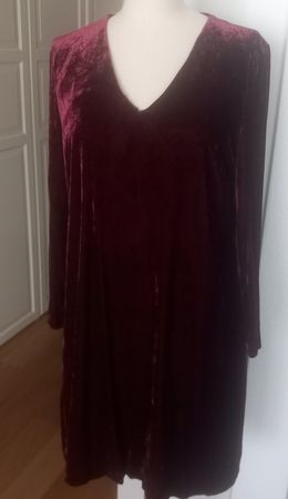 Super schöne Hallhuber Kleid Gr. 40 L Kleid Samt bordeaux