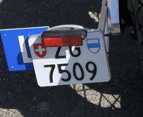 Schilder: Nummernschild ZG 7509  – Gebraucht aus Zug von Suuji95