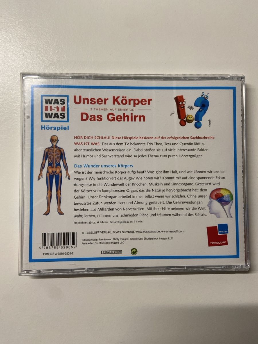 CD: Hörspiel CD: Unser Körper, Das Gehirn – Usato da Grüsch venduto da superauer 2