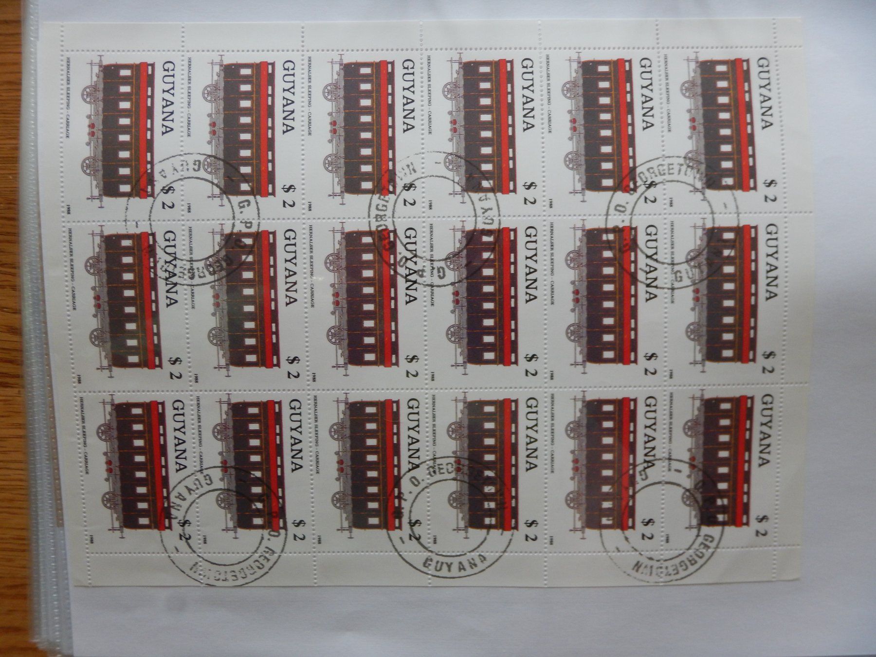 Alle Briefmarken: Guyana 7 Blöcke gest. – Gebraucht aus Zürich von Muehlekauf 2