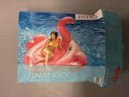 Intex Schwimminsel Flamingo rosa 218 x 211 cm neuwertig