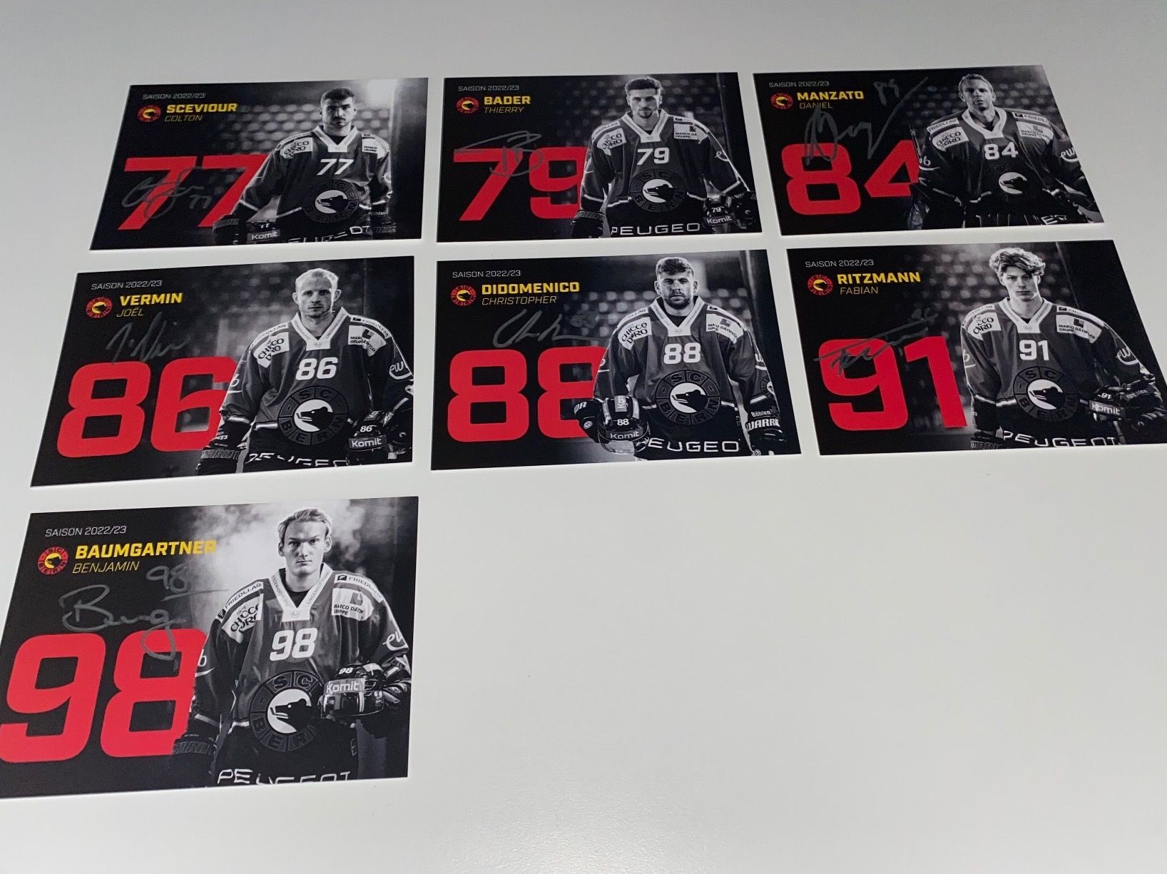 Autogramme: 29 Autogrammkarten SCB SC Bern Saison 2022/23 – Gebraucht aus Hergiswil LU von FcMalkov 4