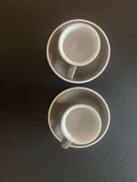 2x Espressotassen mit Untertassen Loveramics Grau Porzellan