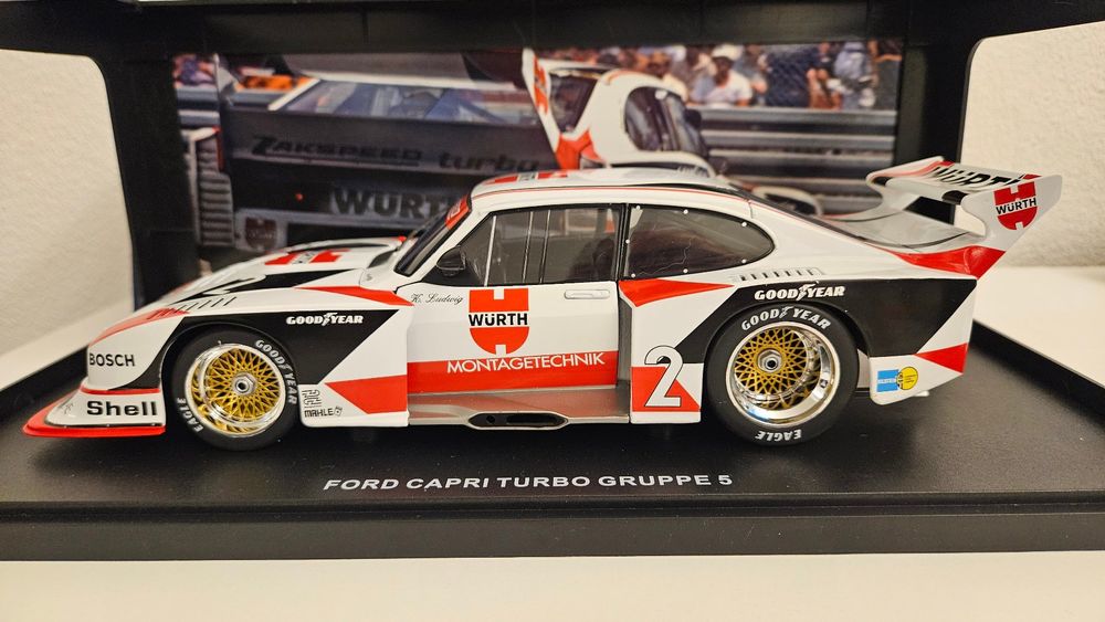 FORD CAPRI GR.5 WüRTH #2 DRM CHAMPION 1981 Ludwig 1/18 Neu (Neu und