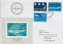LUPO  72 Flugbrief "25 ANS AU-DESSUS DE L'ATLANTIQUE NORD"