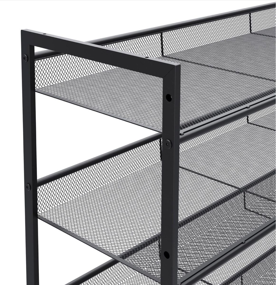 Scaffali: Schuhregal Schwarz, Metall  – Nuovo e nell'imballaggio originale da Obernau venduto da SIGGEW 1