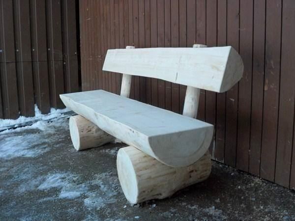 Panchine: Gartenbank, Rundholzbank, Geschenk – Nuovo e nell'imballaggio originale da Sörenberg venduto da ahornli 1
