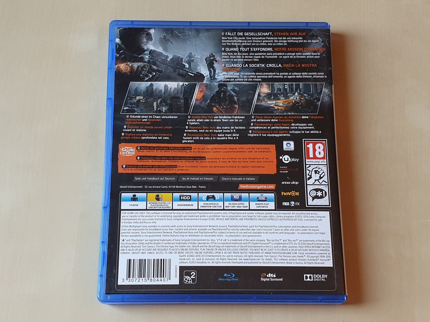 Sony Giochi: The Division – Usato da Stansstad venduto da collectorsshop 1
