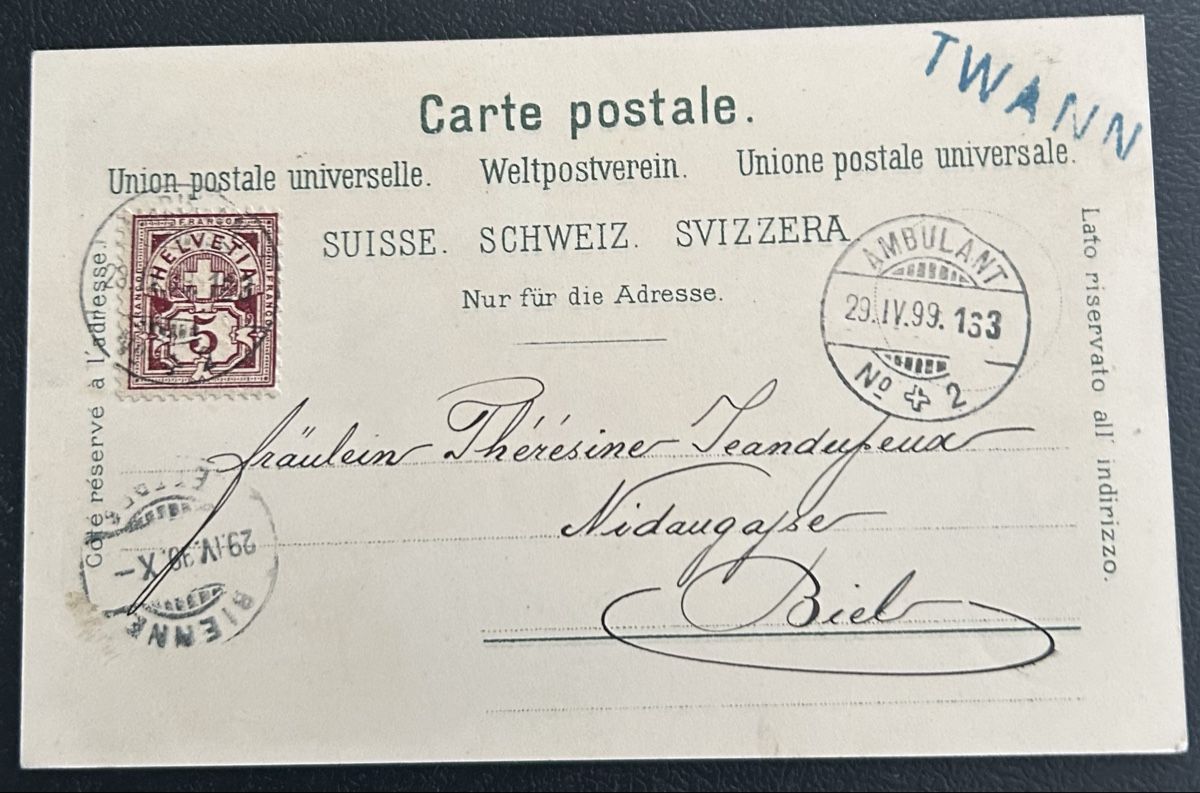 Cartes postales: Gruss aus Twann Litho  – D'occasion à Horw par Tellbub 1