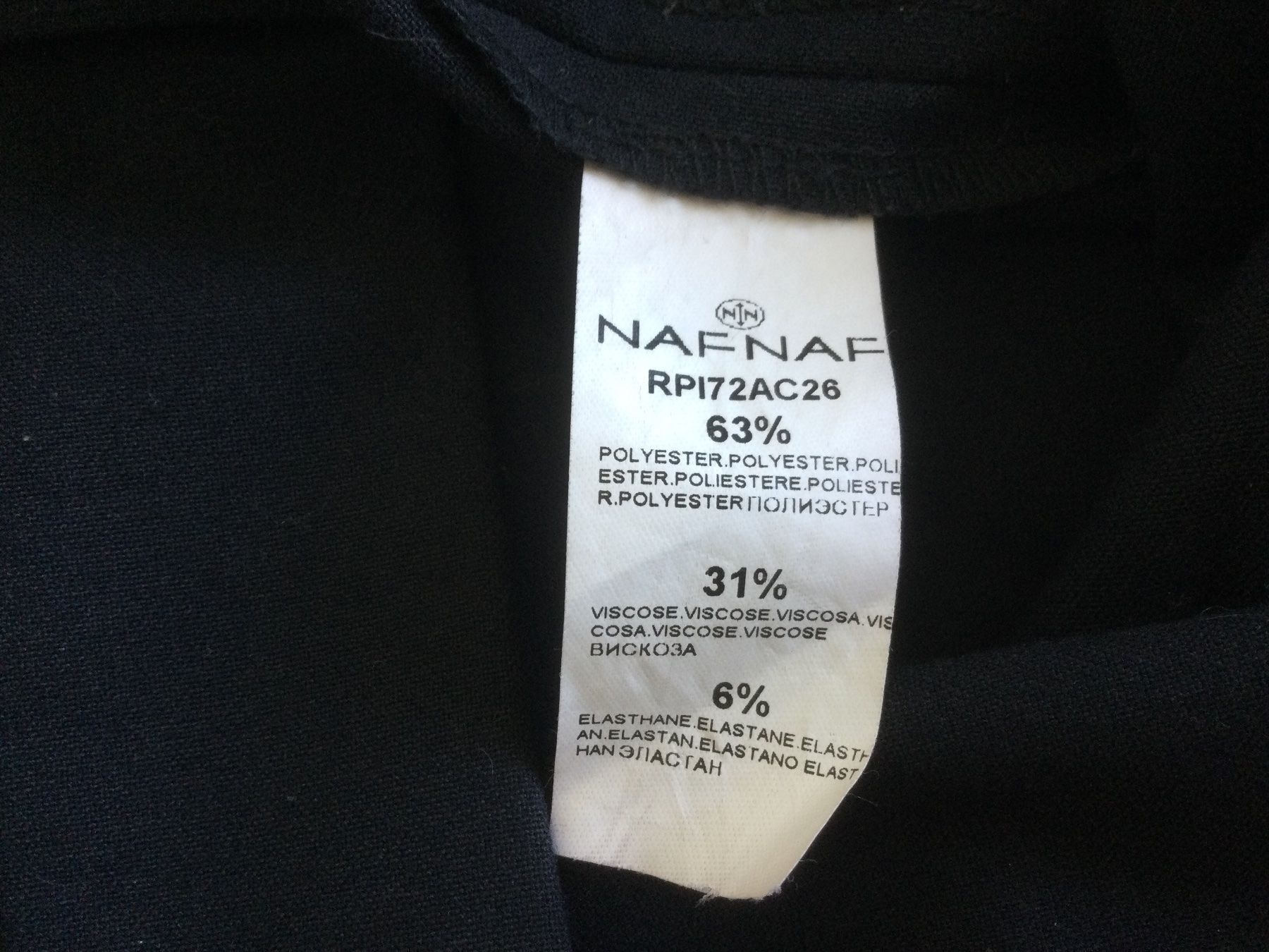 Nafnaf Pantaloni: Damen schwarze Hose, Gr 36 – Usato da Zürich venduto da VorlonShadow 4