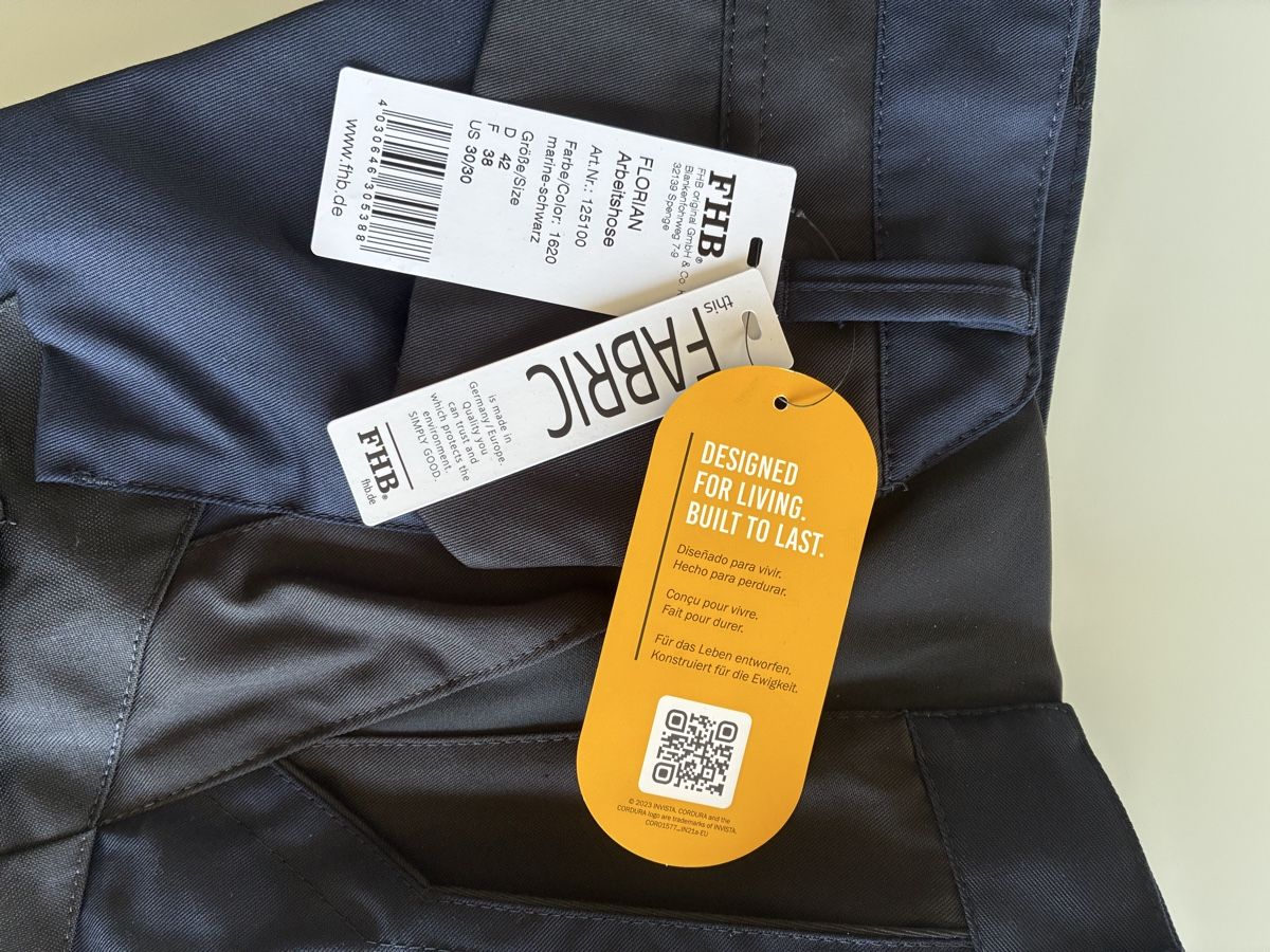Pantaloni: FHB Arbeitshose marineblau – Nuovo e nell'imballaggio originale da Murten venduto da Stounine 3