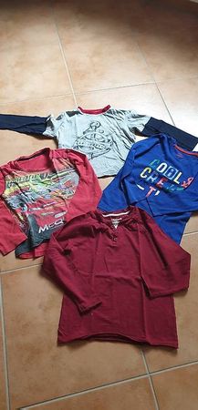 sehr schöne Langarmshirt 4 Stück Gr. 116 bis 122