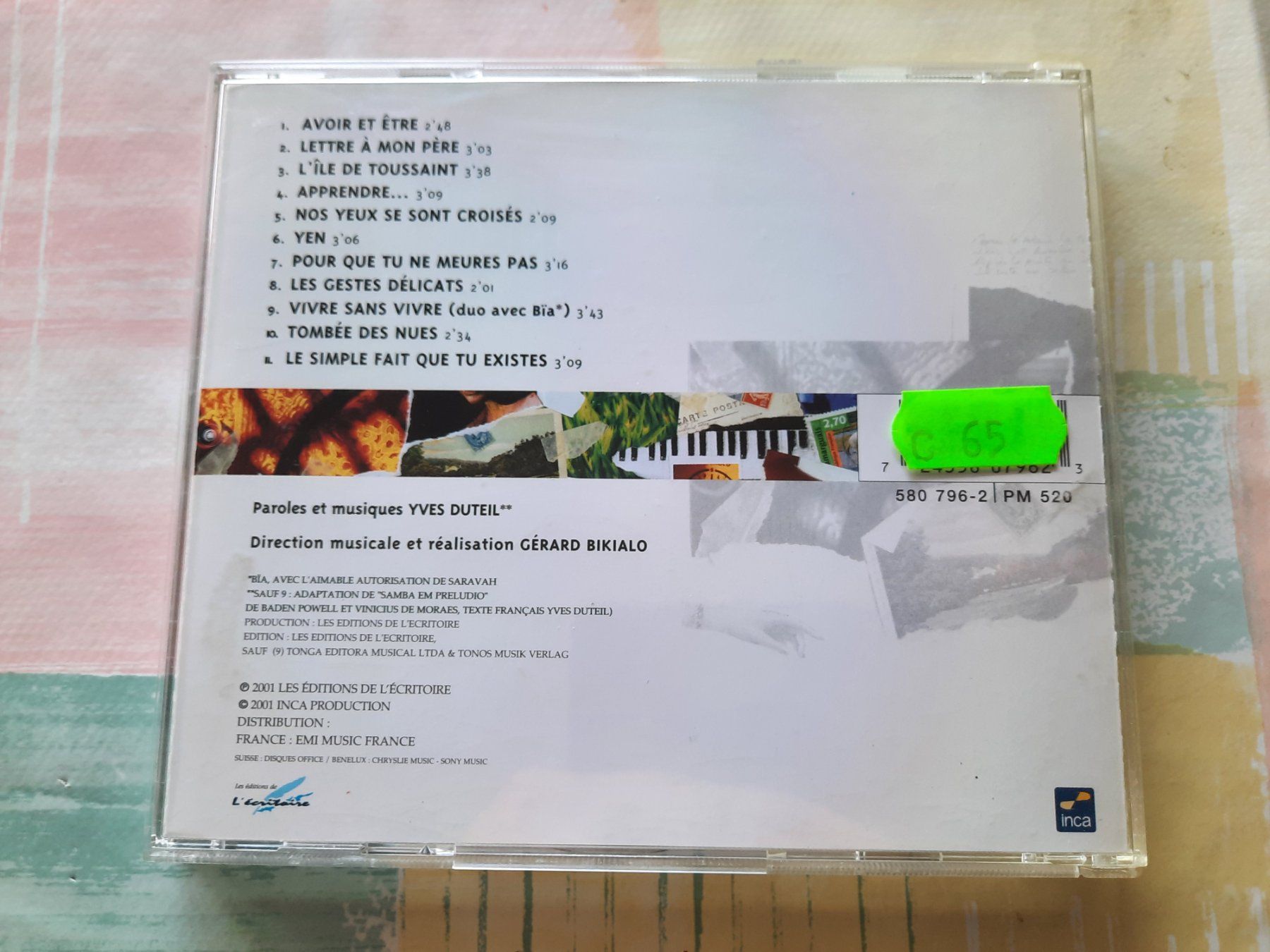 CD: CD Yves Duteil - Sans attendre – Usato da Pully venduto da bro_n52j 1