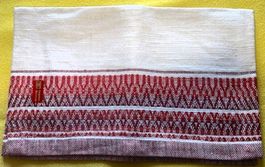 Tischläufer Leinen 36 cm. X 44 cm. rot Säger Leinen (L1)